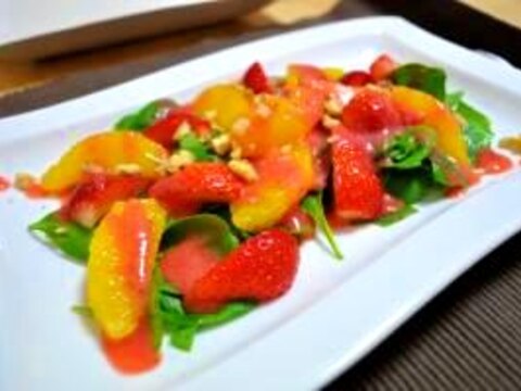 いちごソースの彩りフルーツサラダ レシピ 作り方 By ココナツ好き 楽天レシピ